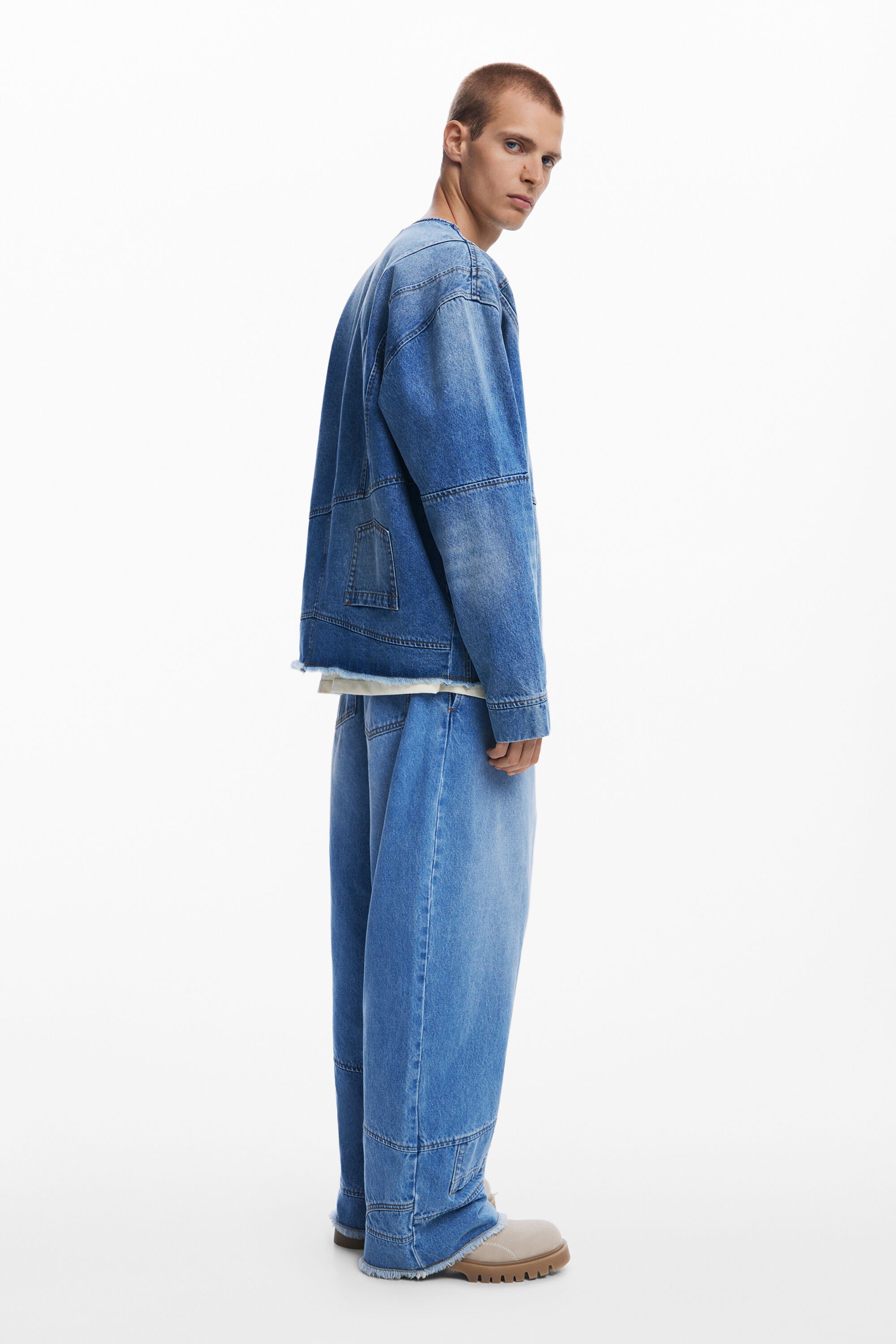 Patchwork denim jacket men's I Desigual.com