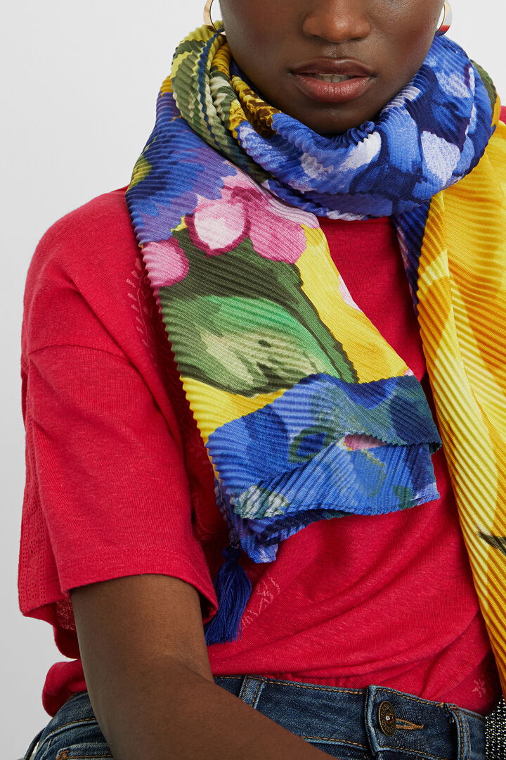 Foulard rettangolare fiori | Desigual