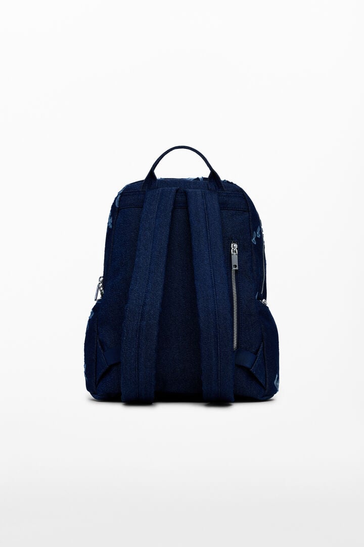 Motxilla denim devoré petita | Desigual