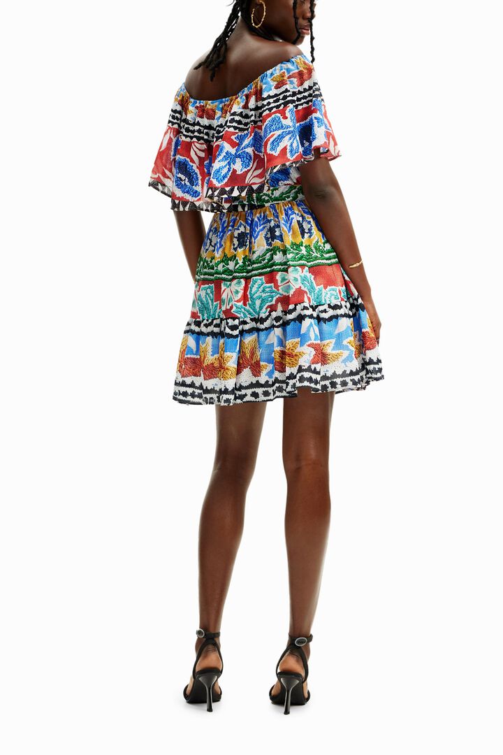 Stella Jean ethnic short dress | Desigual