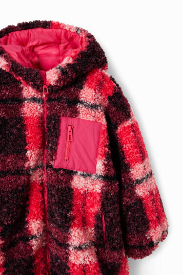 Jaqueta borreguet quadres | Desigual