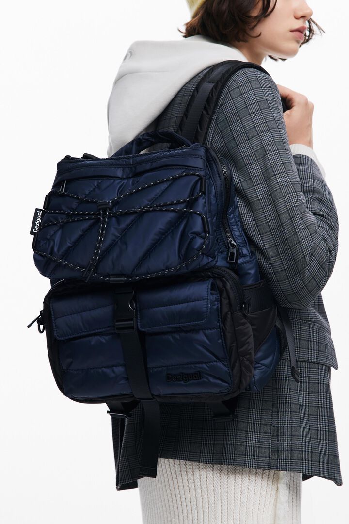 Gewatteerde rugzak met meerdere zakken | Desigual