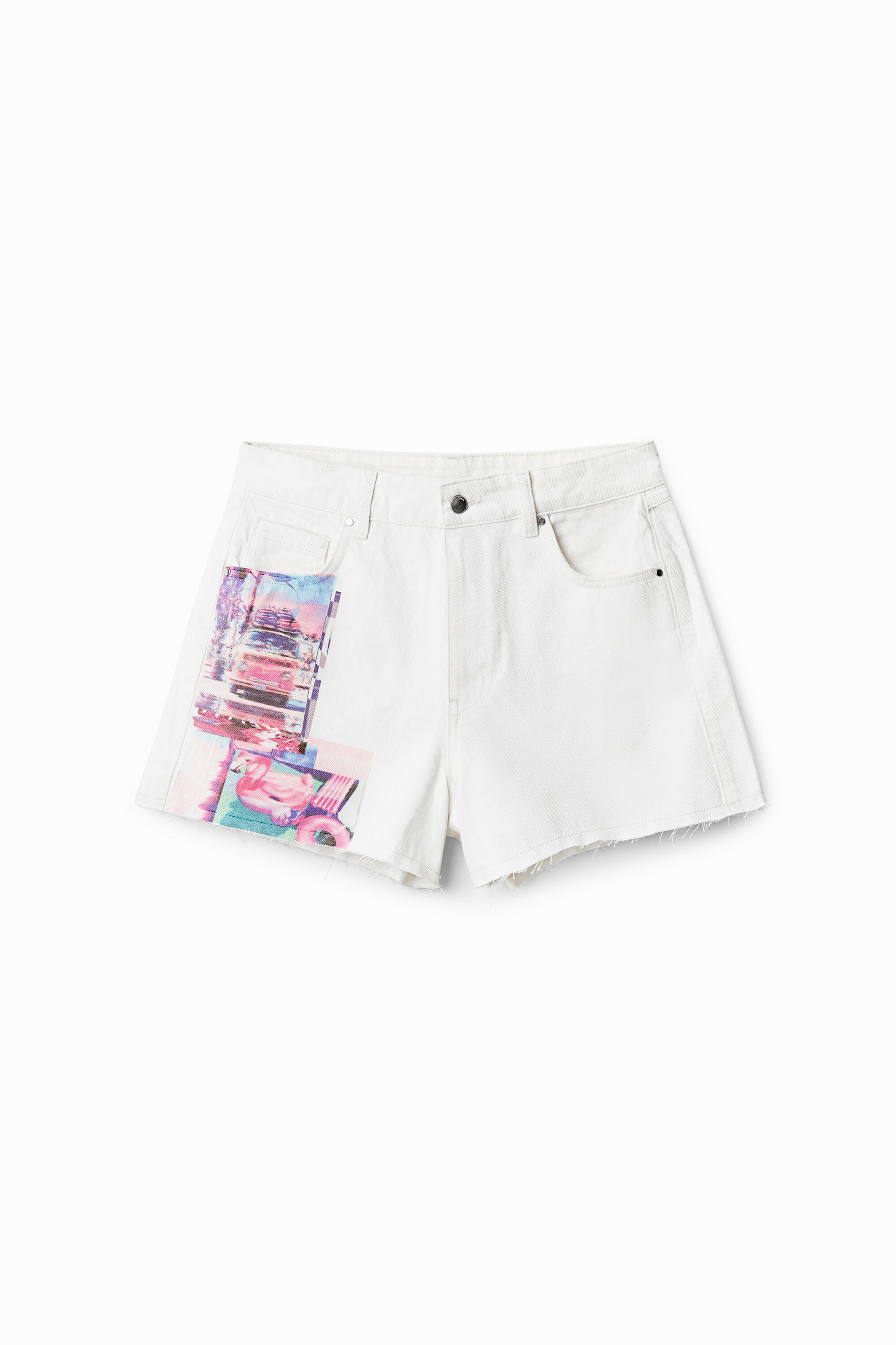 Jean shorts clearance with patches