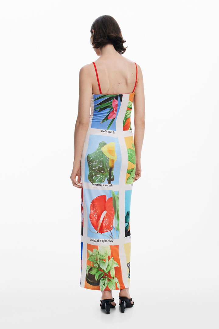 Tyler McGillivary postcard maxi dress | Desigual