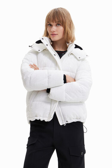 Textured padded jacket | Desigual