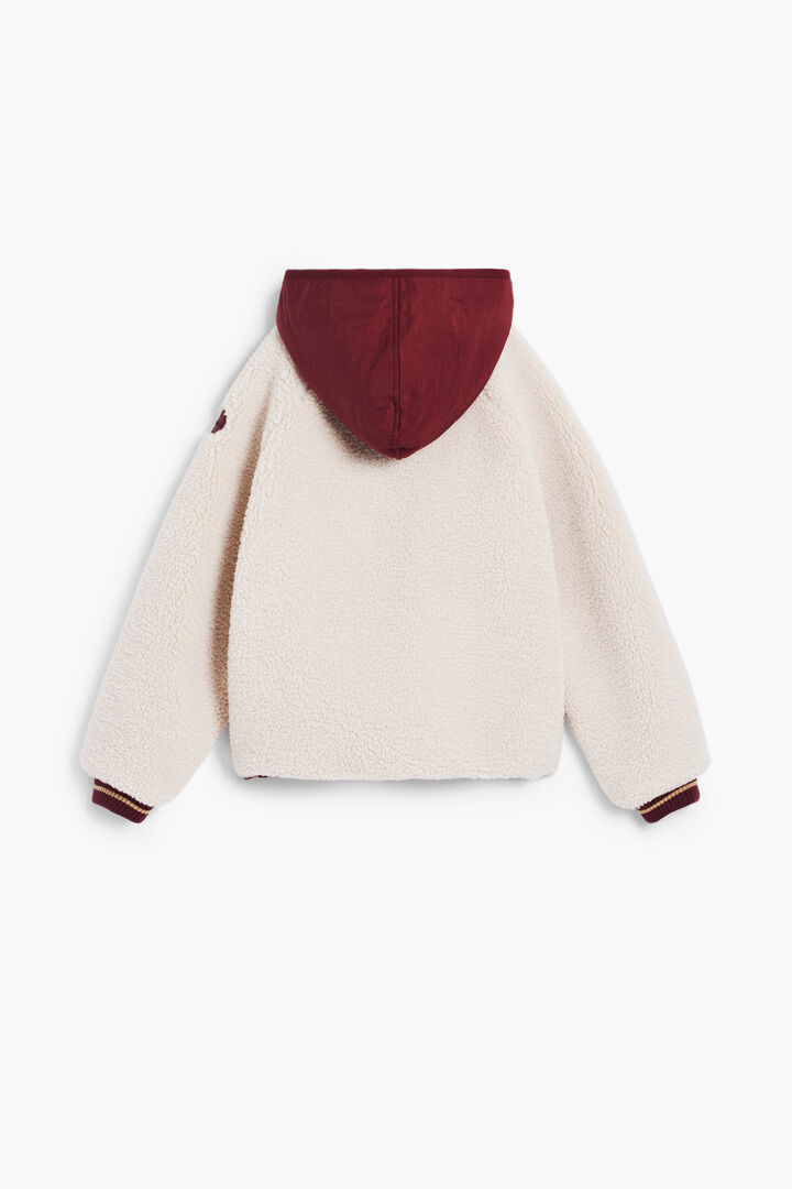 Sherpa jacket with hood | Desigual