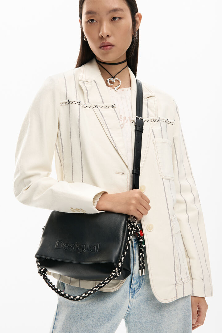 Bolso mediano logo charm | Desigual