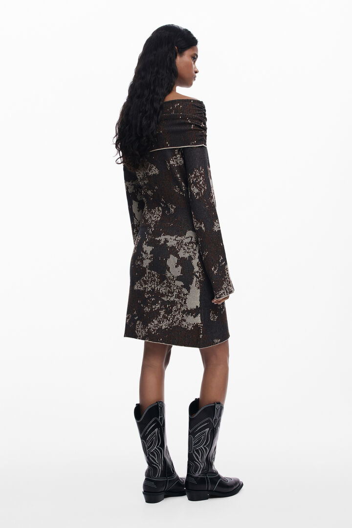Fitted Bardot dress | Desigual