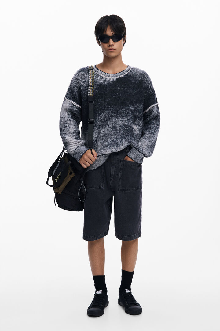 Distressed knit sweater | Desigual