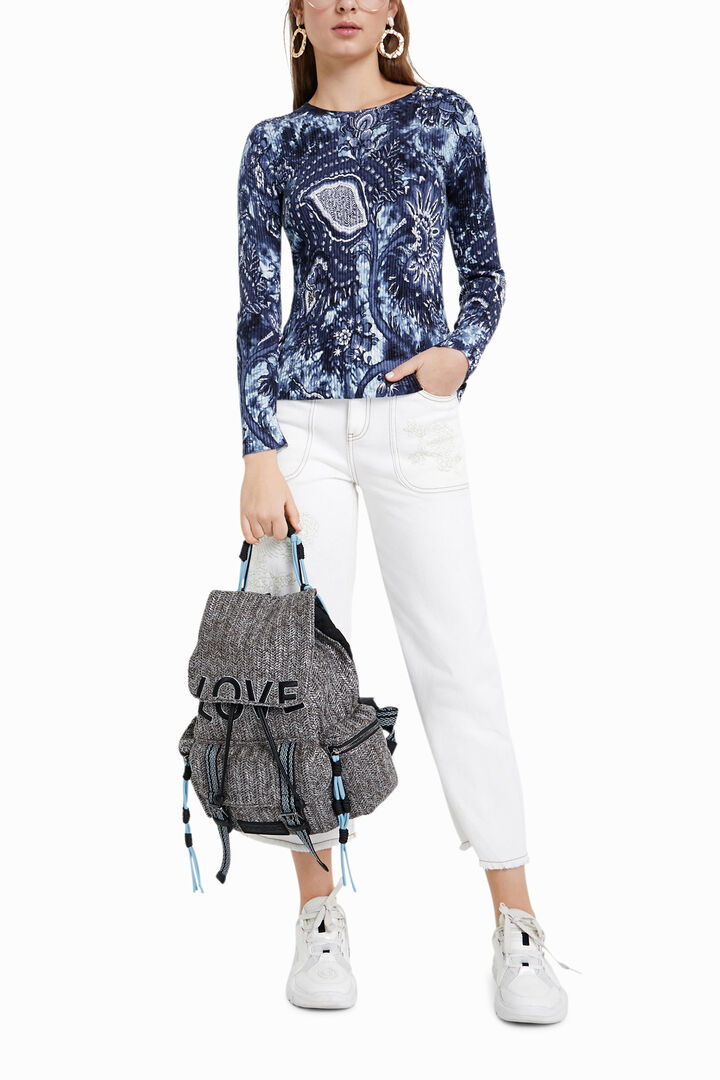 Large floral print jumper | Desigual