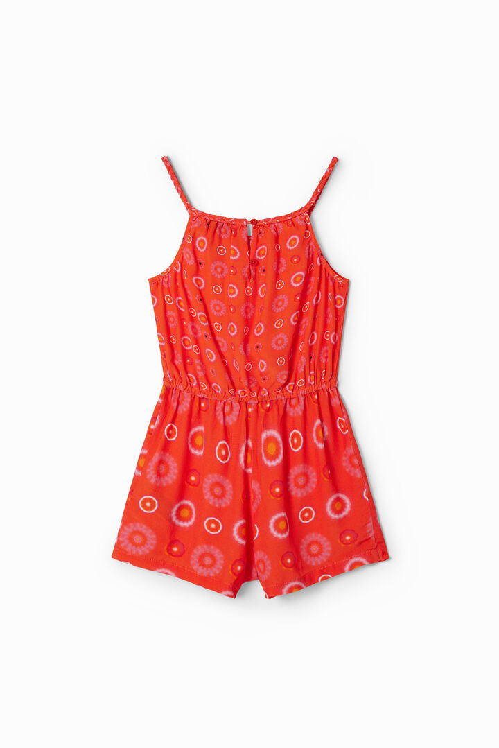 Strappy geometric playsuit | Desigual