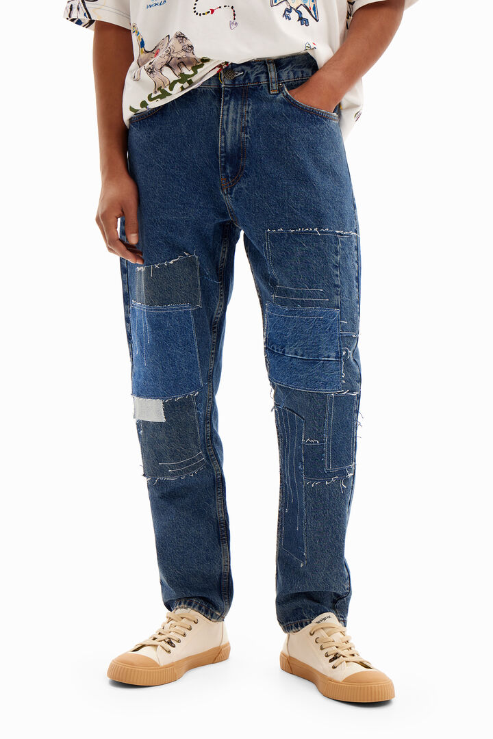 Patchwork carrot jeans | Desigual