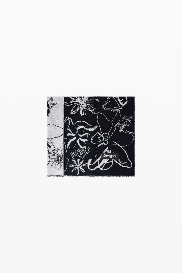 Long printed scarf