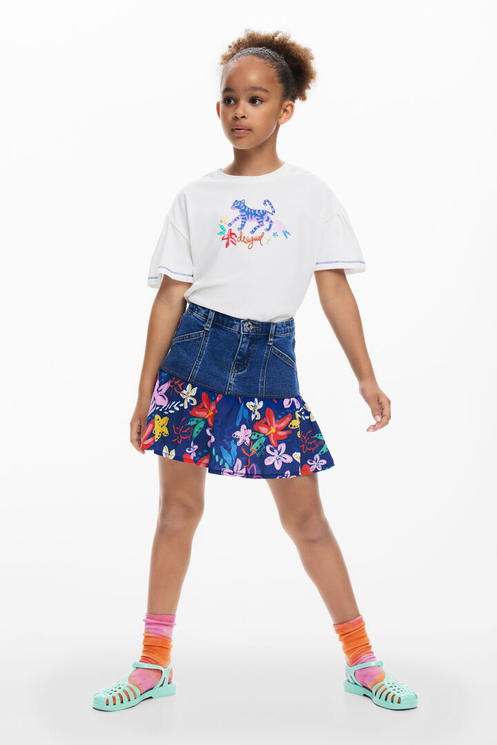 Ruffled denim skirt | Desigual