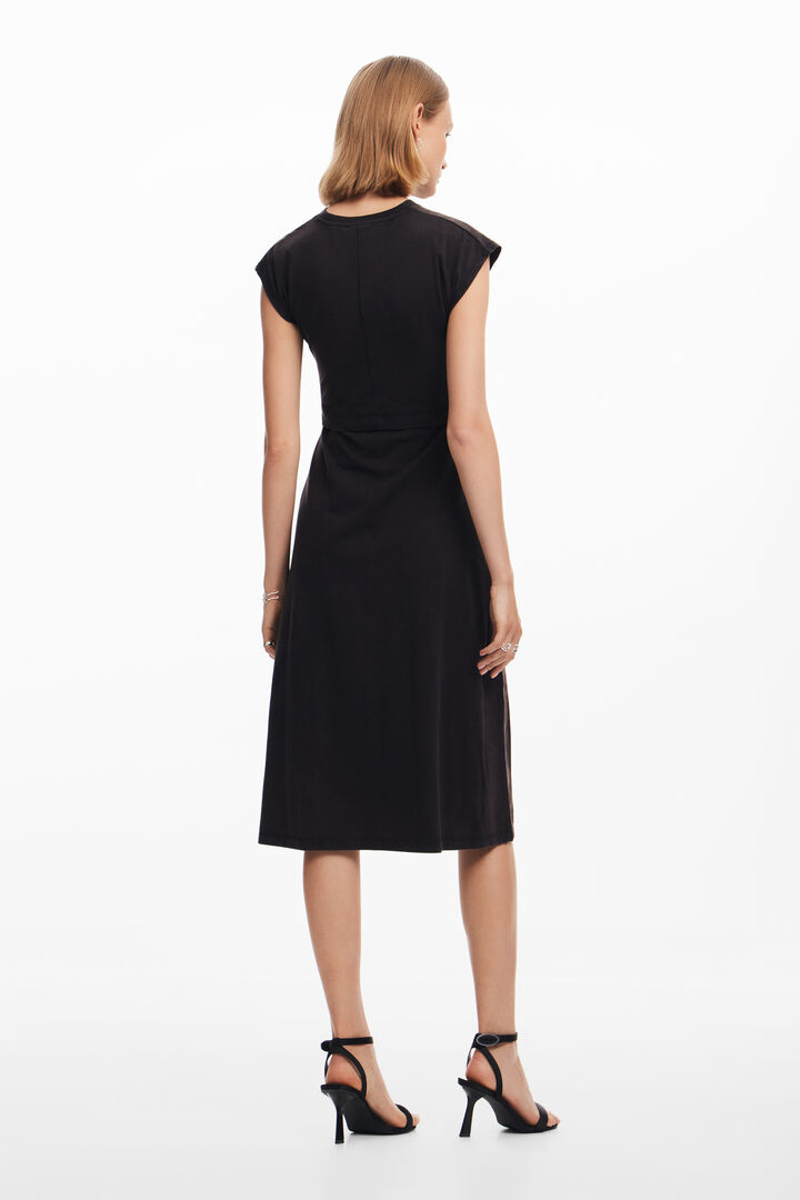 Vestido midi fruncido | Desigual