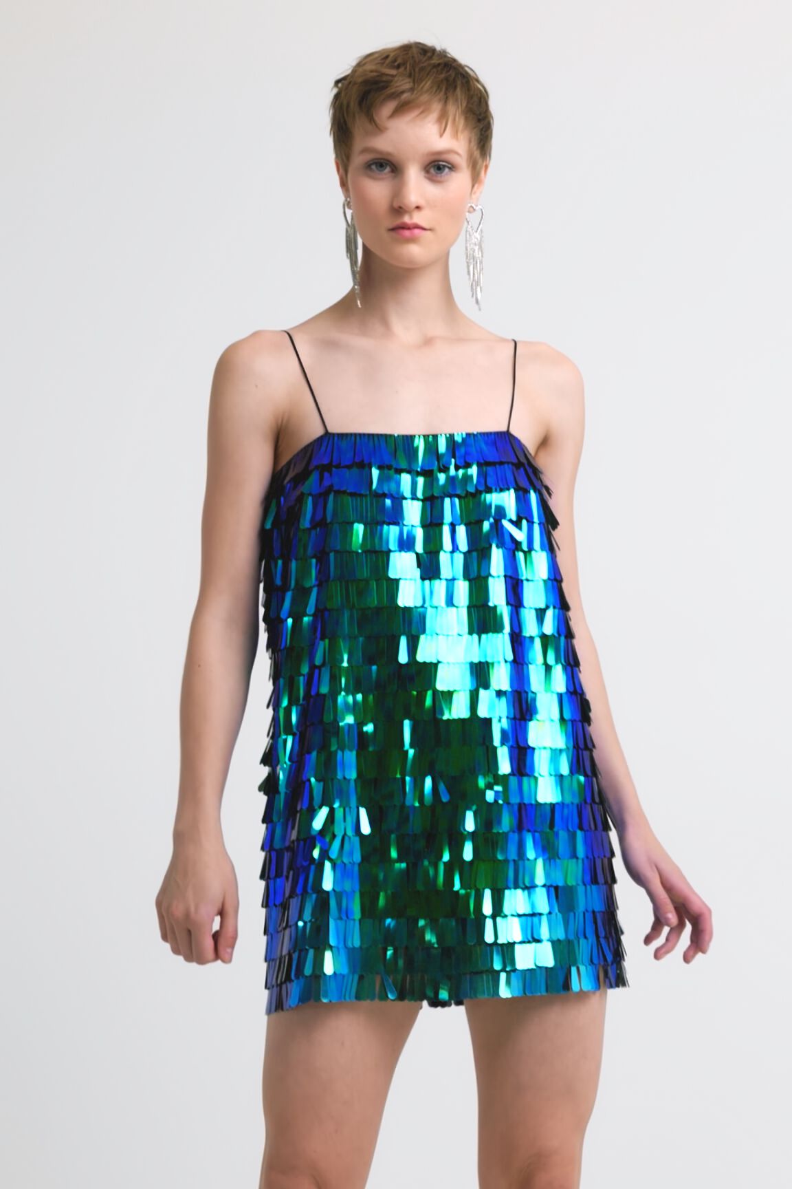 Rainbow sequin outlet dress zara