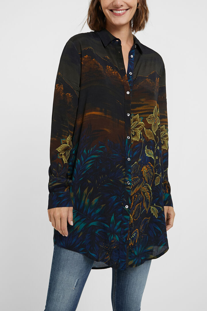Camisa larga Hawaiana | Desigual