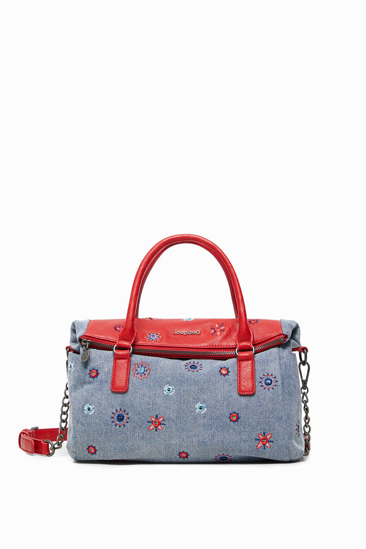 Bolso de mano algodón bordado | Desigual