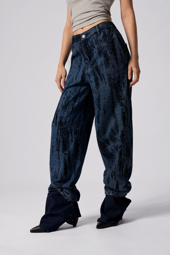 Jacquard gradient denim trousers | Desigual