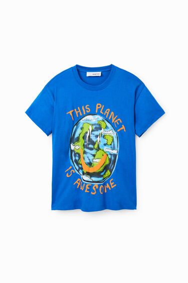 Camiseta oversize Planet | Desigual