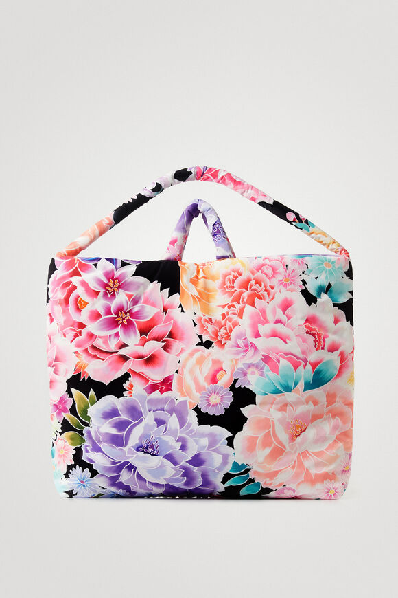 Oversize-Tasche mit Blumen