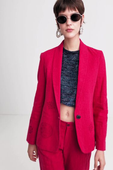 Americana fucsia troquelada | Desigual