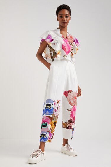 M. Christian Lacroix floral blouse | Desigual