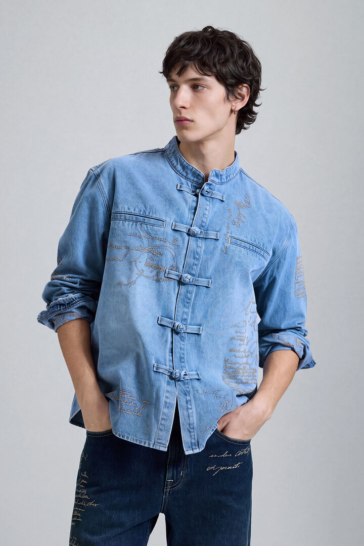 long sleeve denim shirt