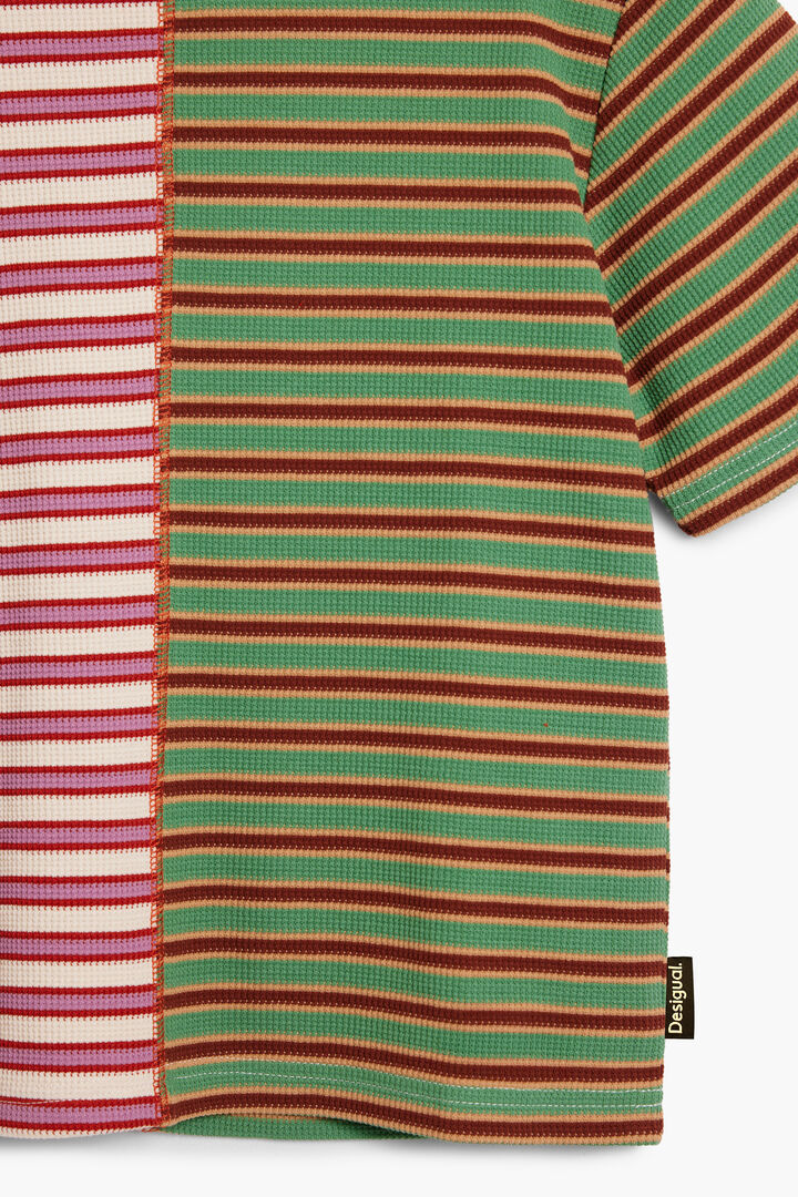 T-shirt bicolore à rayures | Desigual