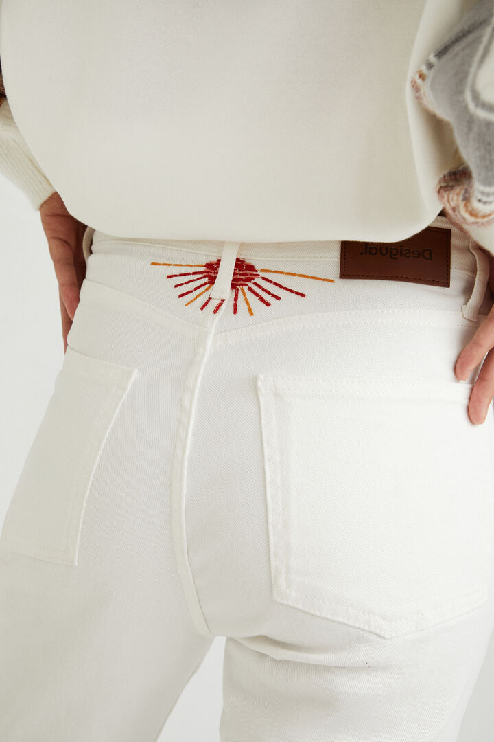 Straight cropped trousers | Desigual