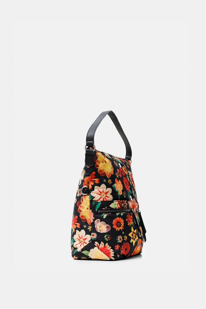 Borsa quadrata nylon floreale | Desigual