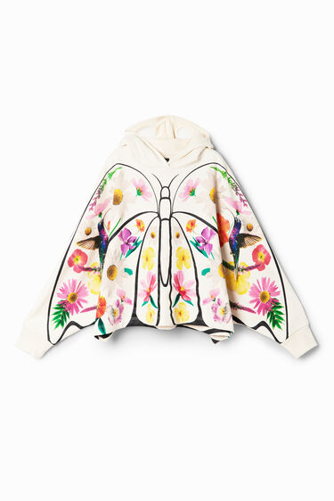 Sudadera oversize mariposa | Desigual