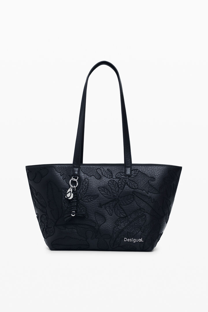 Grote geborduurde shopper tas | Desigual