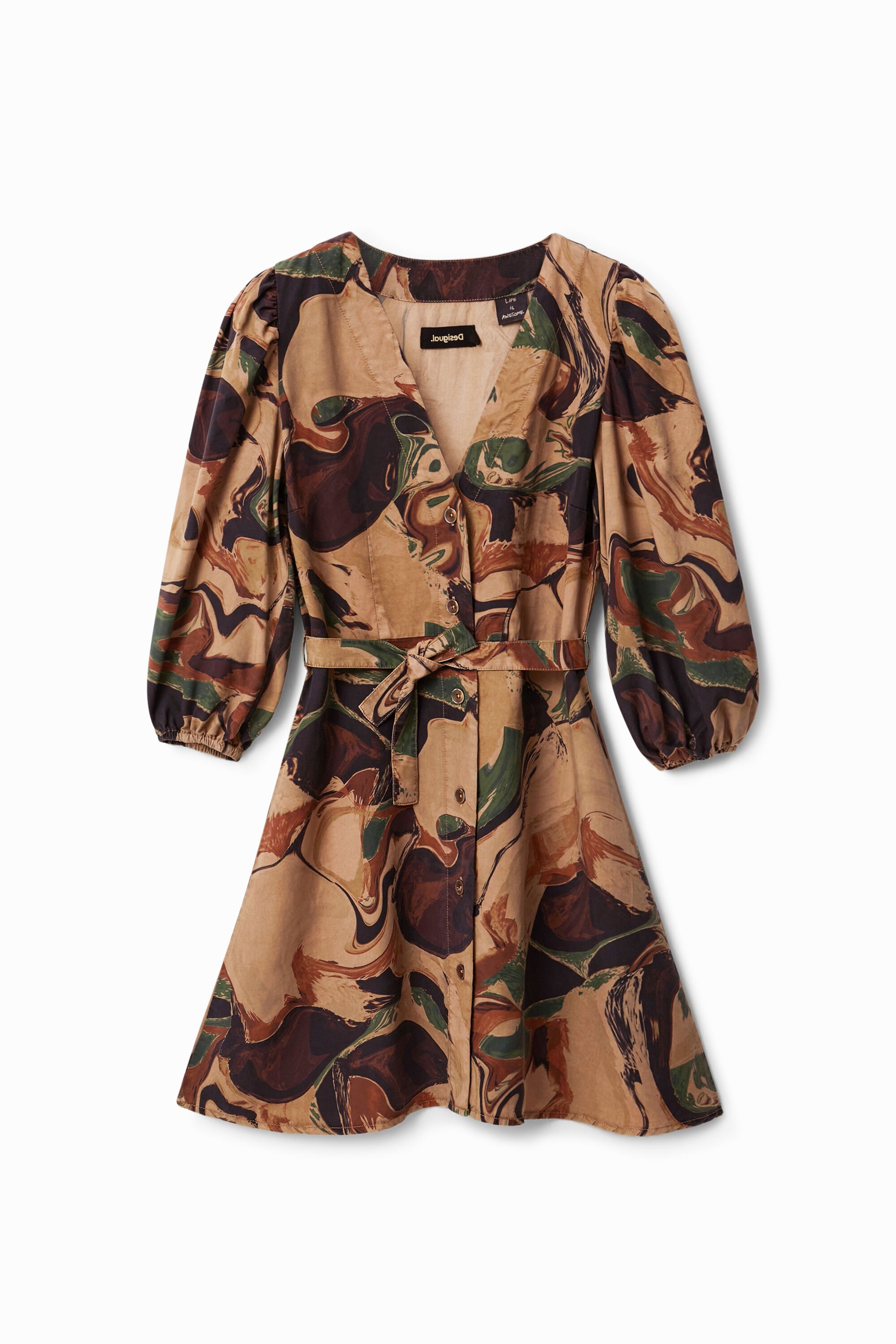 Robe chemise camouflage on sale