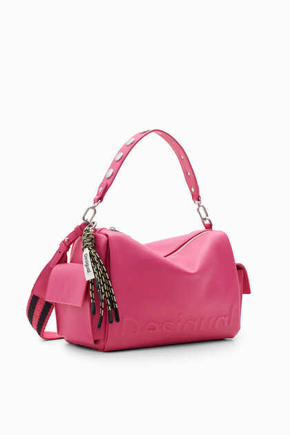 Midsize half-logo bag