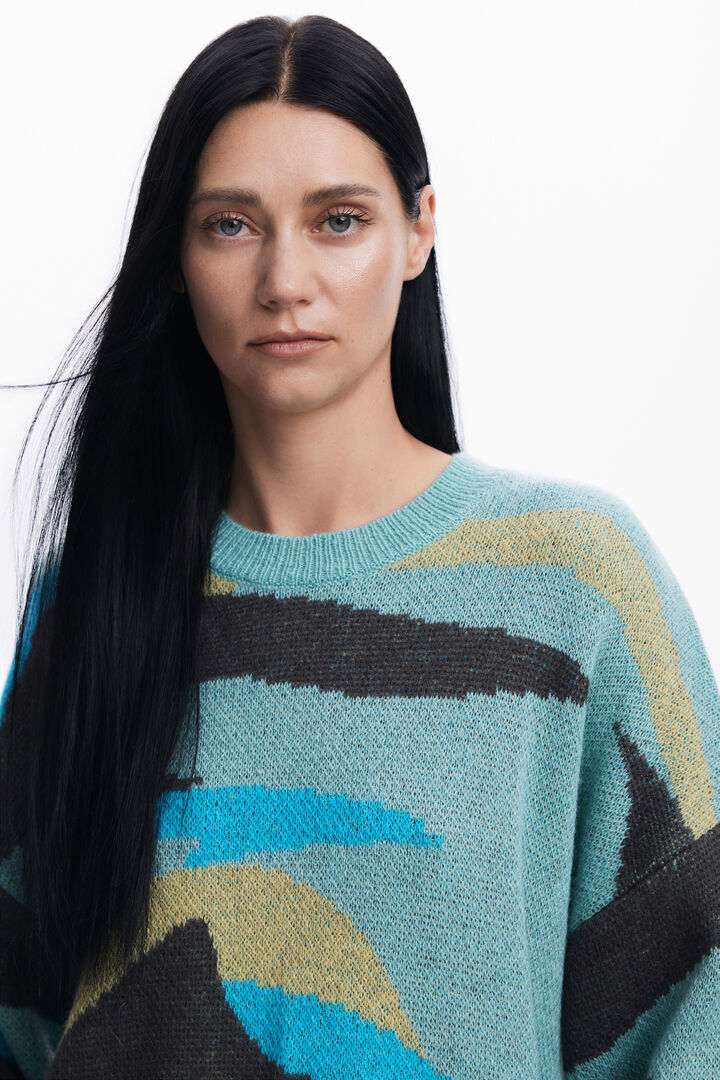 Oversize landscape sweater | Desigual