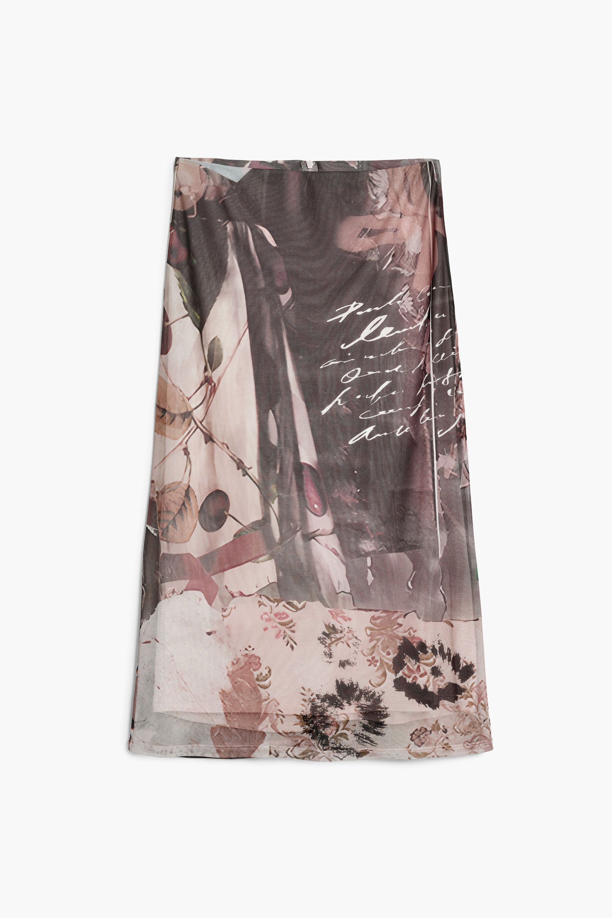 Desigual Donna Nero Gonna In Tulle Collage Piccolo