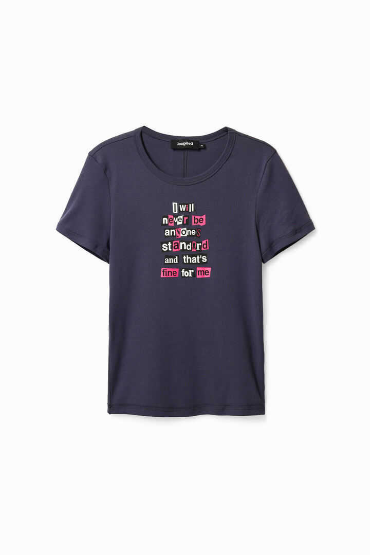 Camiseta mensaje collage | Desigual