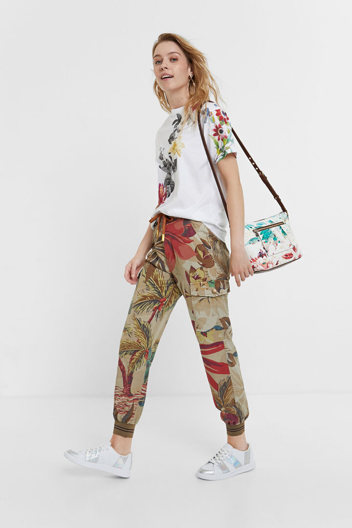 Leather strap and chain sling bag | Desigual