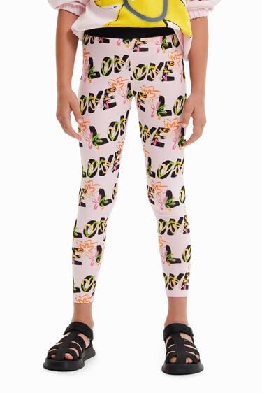 Love flower leggings | Desigual