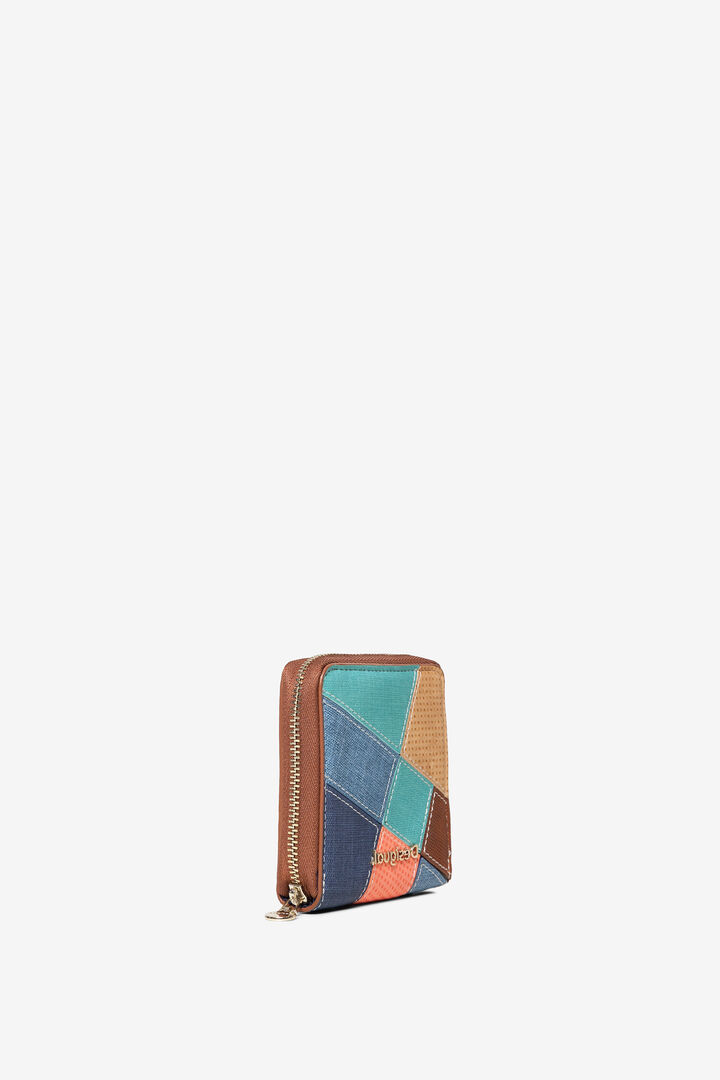 Portemonnaie Wildleder und Patch | Desigual