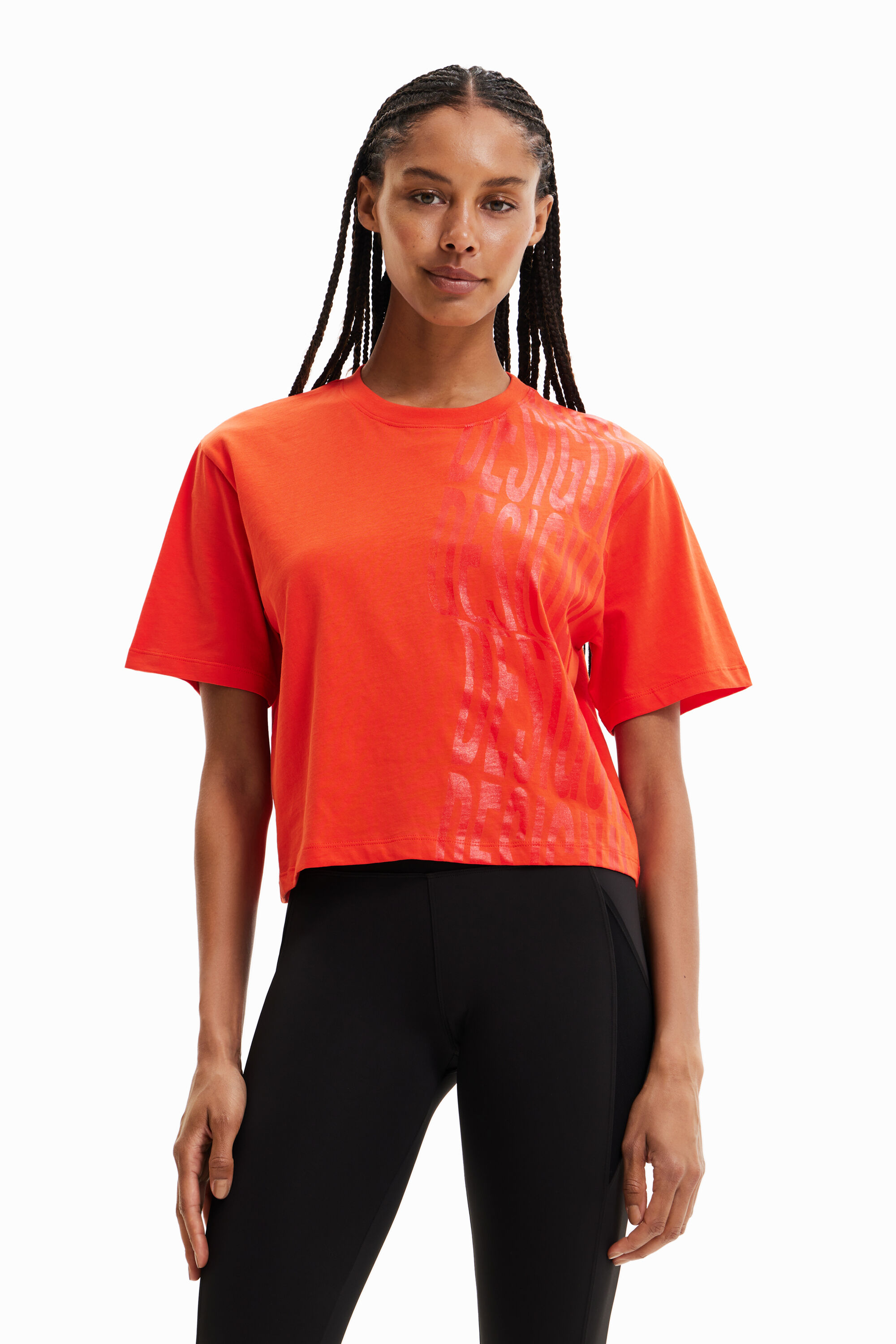 Donna Abbigliamento da Activewear Felpa_Angy Maglia di Tuta di Desigual in Arancione abbigliamento da palestra e sportivo da Felpe 