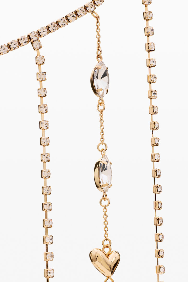 Ceinture &agrave; franges avec cha&icirc;ne