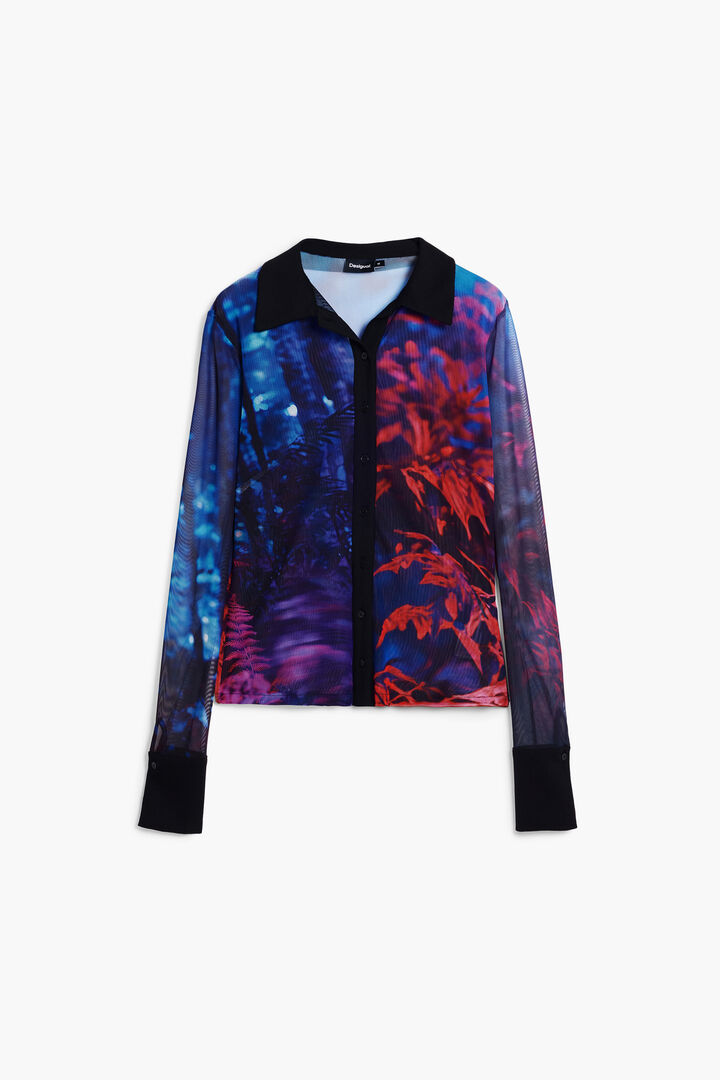Camiseta de chiffon abotoada | Desigual