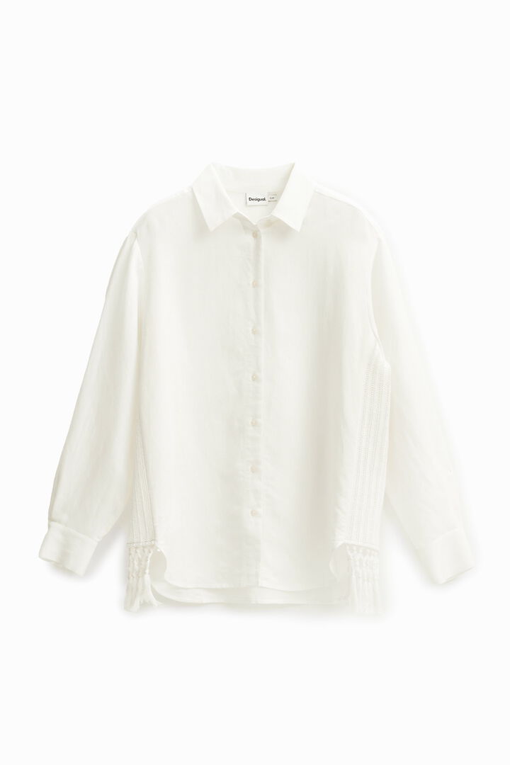 Chemise oversize macramé