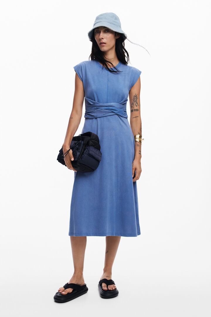 Ruched midi dress | Desigual