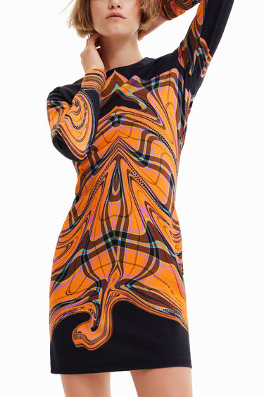 María Escoté slim short dress | Desigual