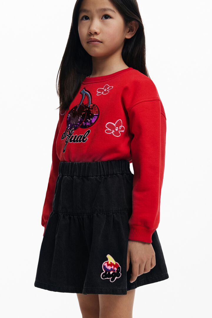 Cherry panel miniskirt | Desigual