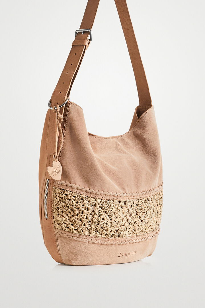XL leather sling bag | Desigual