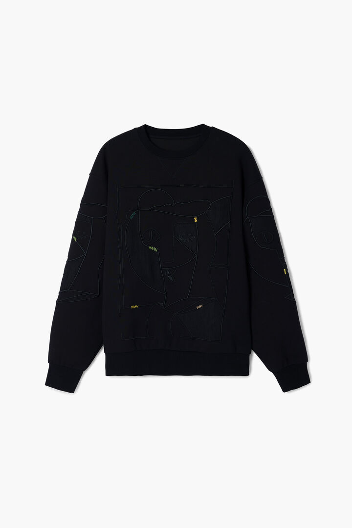 Contrast Embroidered Sweatshirt | Desigual